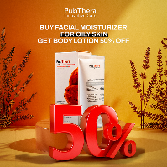 PubThera Prickly Pear Bundle Oily Skin Moisturizer and Body Lotion - باندل التين الشوكي للبشرة الدهنية