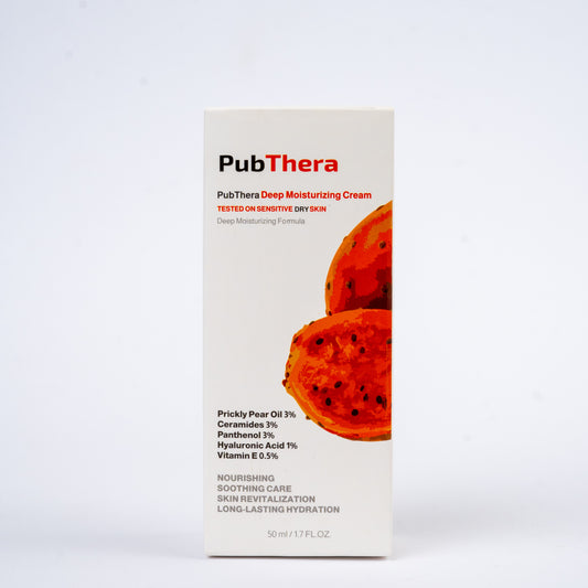 PubThera Prickly Pear Facial Moisturizer For Dry Skin - كريم ترطيب التين الشوكي للبشرة الجافة