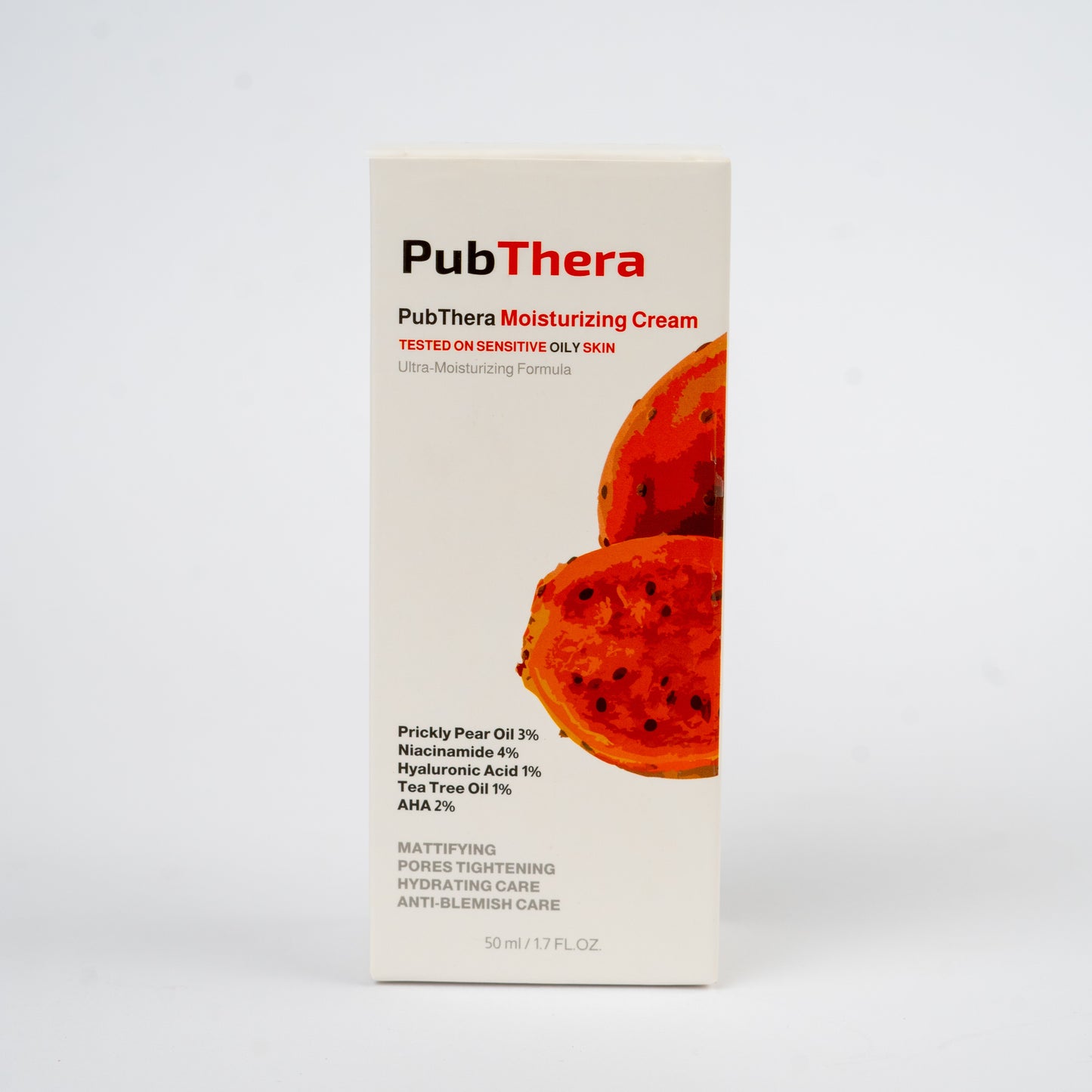 PubThera Prickly Pear Facial Moisturizer For Oily Skin - كريم ترطيب التين الشوكي للبشرة الدهنية