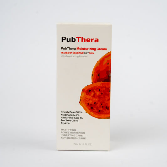 PubThera Prickly Pear Facial Moisturizer For Oily Skin - كريم ترطيب التين الشوكي للبشرة الدهنية